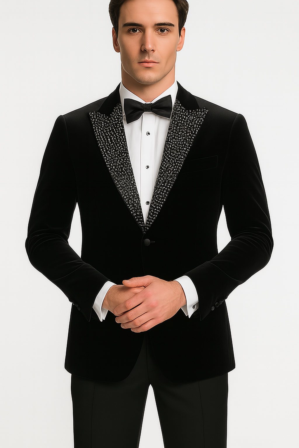 Velvet Rhinestone Sportcoat by Stacy Adams