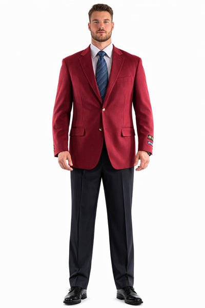 Big and Tall & Extra Long Sizes Men's Blazer With Brass Buttons