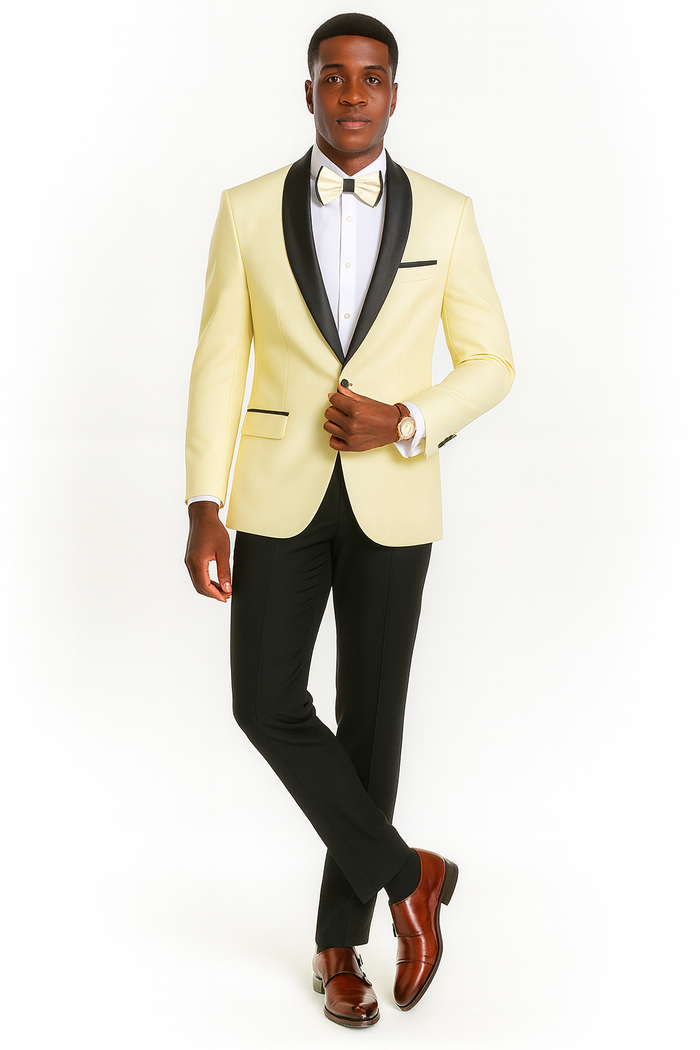 Big and Tall Ivory Suit for Men - 4-Piece Set
