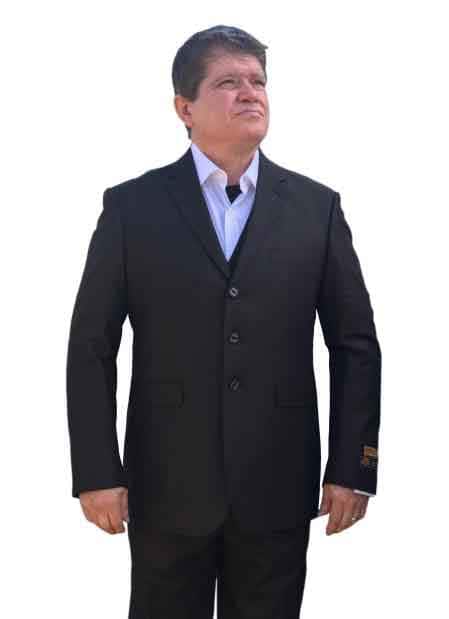 Black 3 Button Linen For Beach Wedding outfit Summer Fabric Side Vented Suit