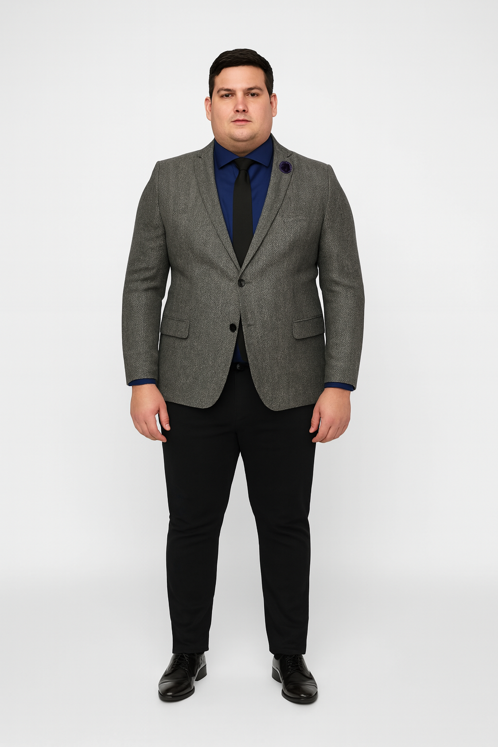 Black and White Tweed Blazer - Gray Herringbone Sport Coat - Slim Fit Men's Blazer