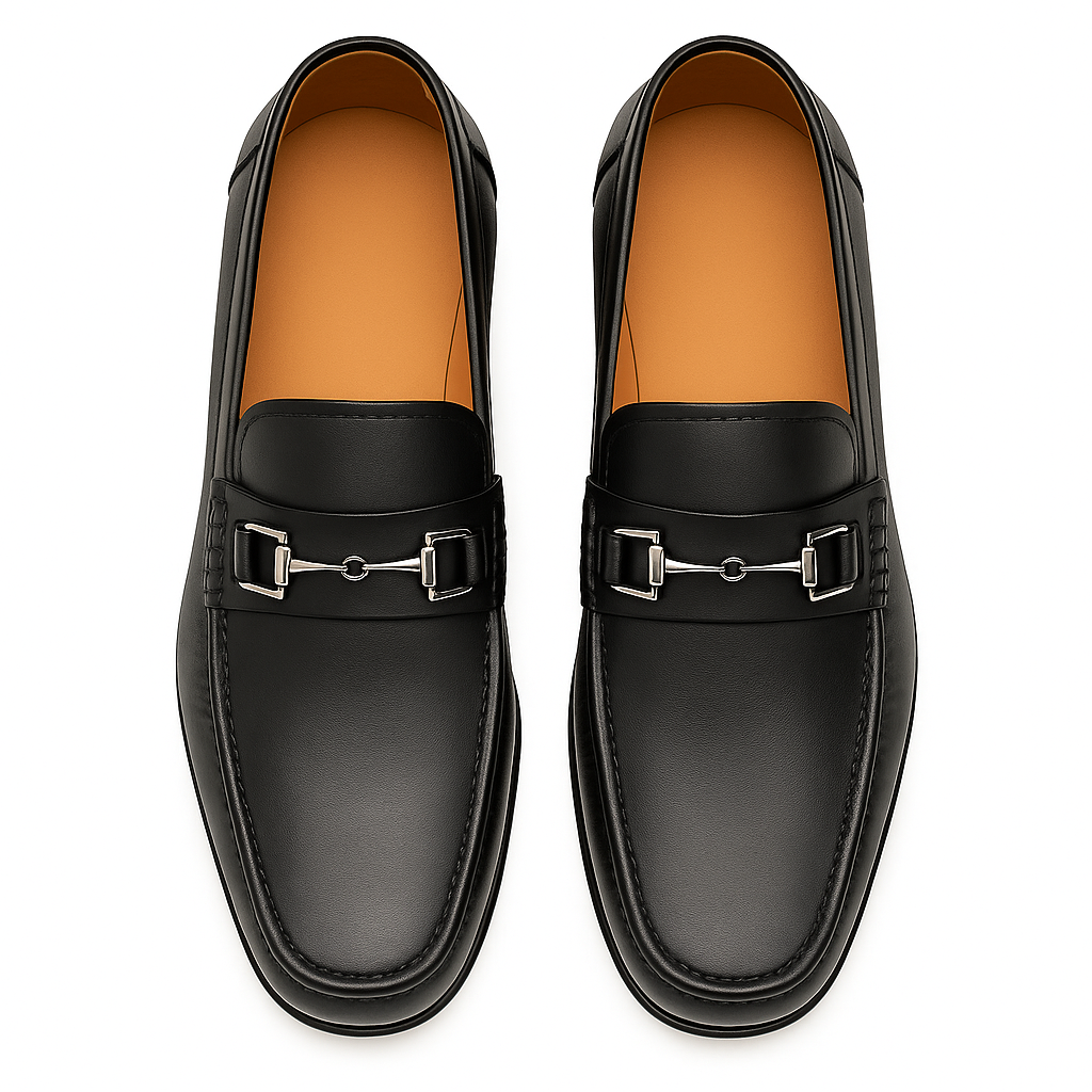 Mens Mezlan Brussels Calfskin Loafer with Metal Bit