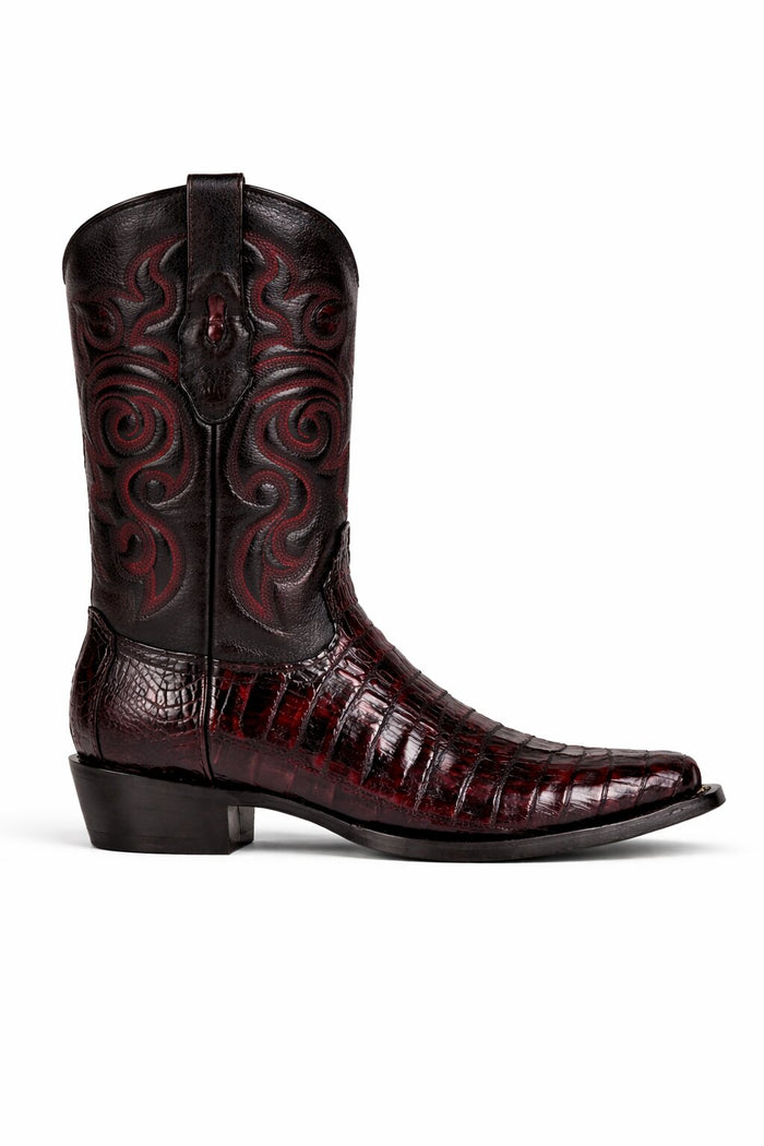 Men's Los Altos Caiman Tail Snip Toe Boots