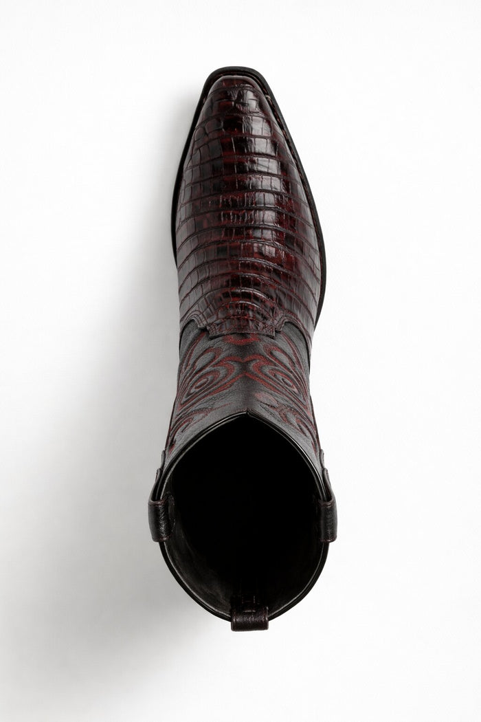 Men's Los Altos Caiman Tail Snip Toe Boots