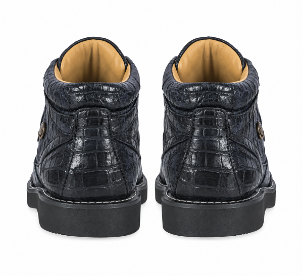Black Genuine All-Over Crocodile ~ World Best Alligator ~ Gator Skin Casual Shoes