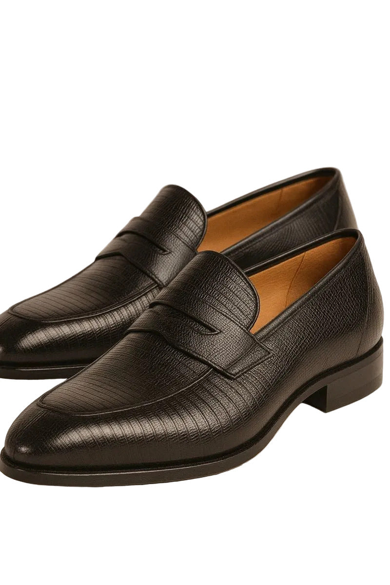 Mezlan Lipari Lizard Penny Loafer Dress Shoe