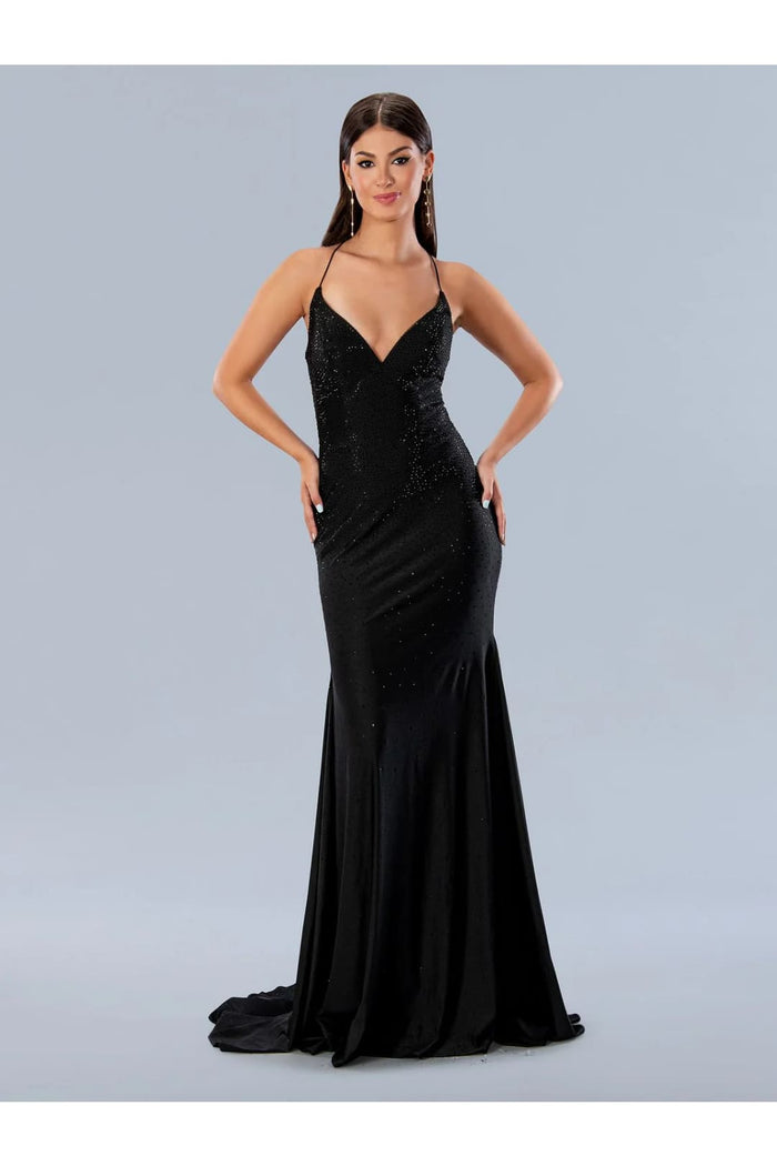Black Prom Dress Mermaid Formal Evening Gown Stella Couture 24148
