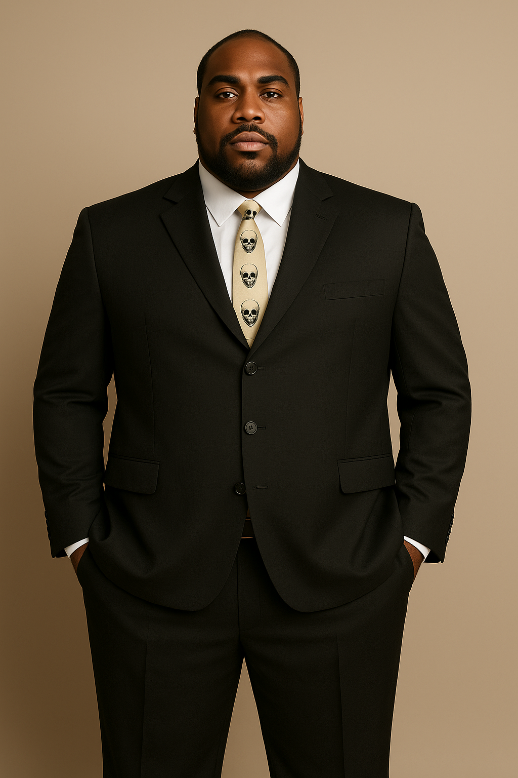Suits For Big Man BIG & TALL CHARCOAL Discounted Sale Up to Size 82 SUIT HAND MADE - Color: Dark Grey Suit