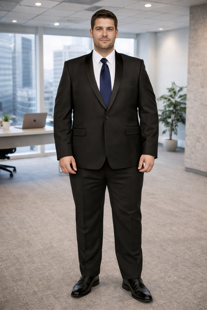 Slim Fit Shawl Lapel Tuxedo Suit