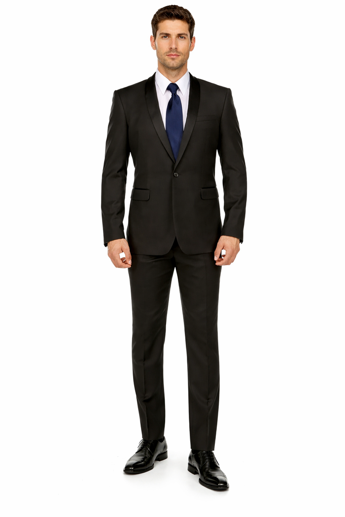 Slim Fit Shawl Lapel Tuxedo Suit