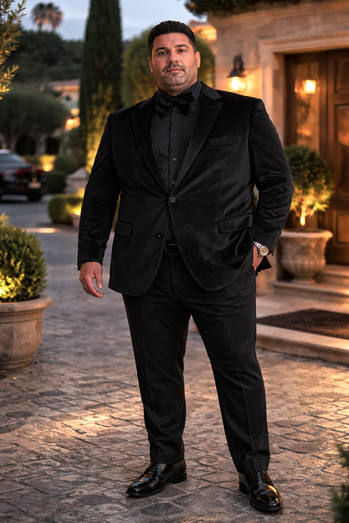 Black Velvet Party Blazer By Mensitaly