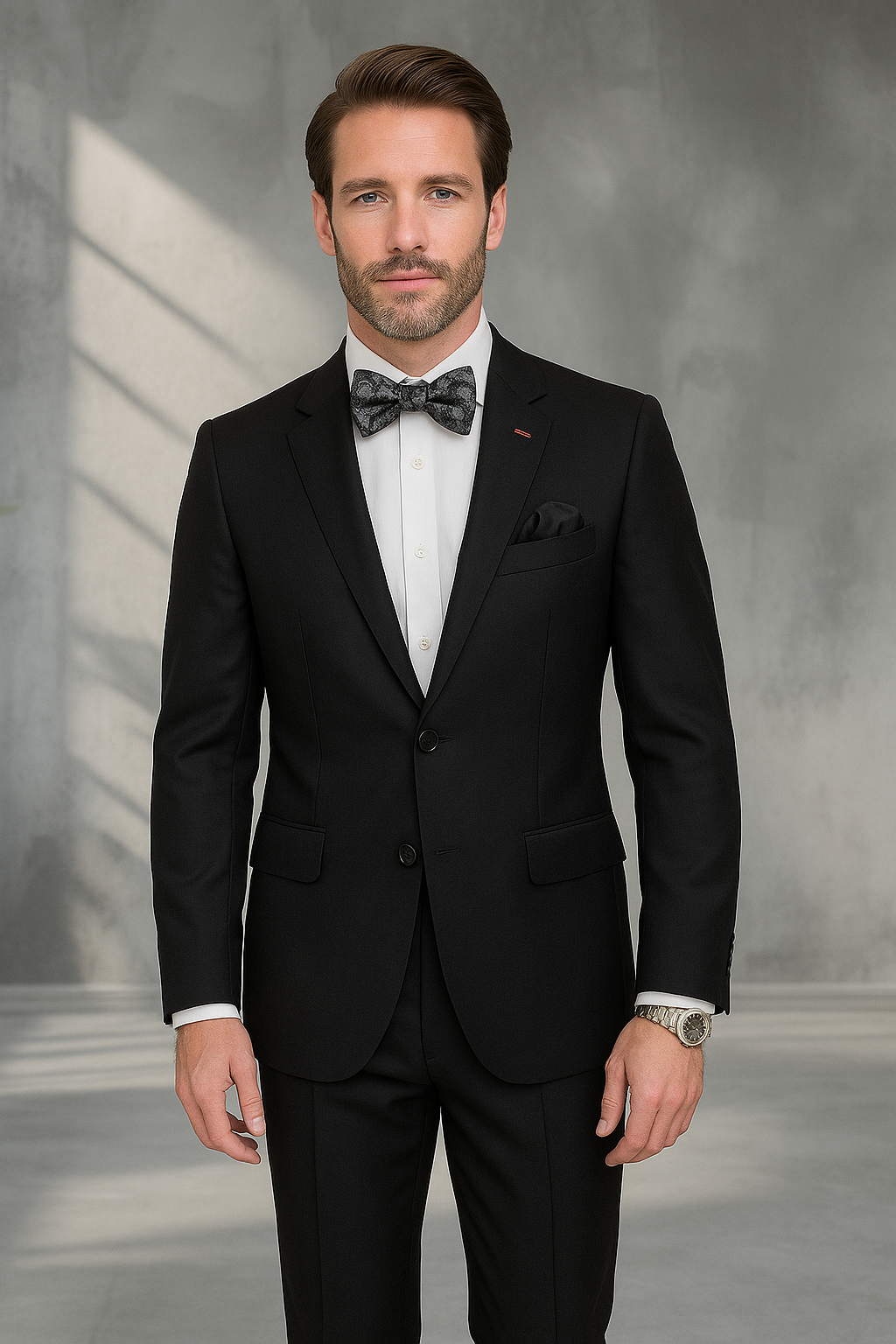 Italian Made Wool Suit by Statement Men's