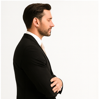 Men's 3 Piece Premium Fine Black three piece suit