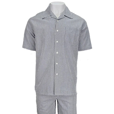 Black Seersucker 2pc Set by Alligator Warehouse