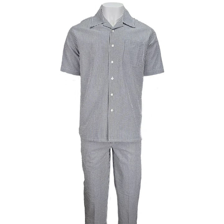 Black Seersucker 2pc Set by Alligator Warehouse