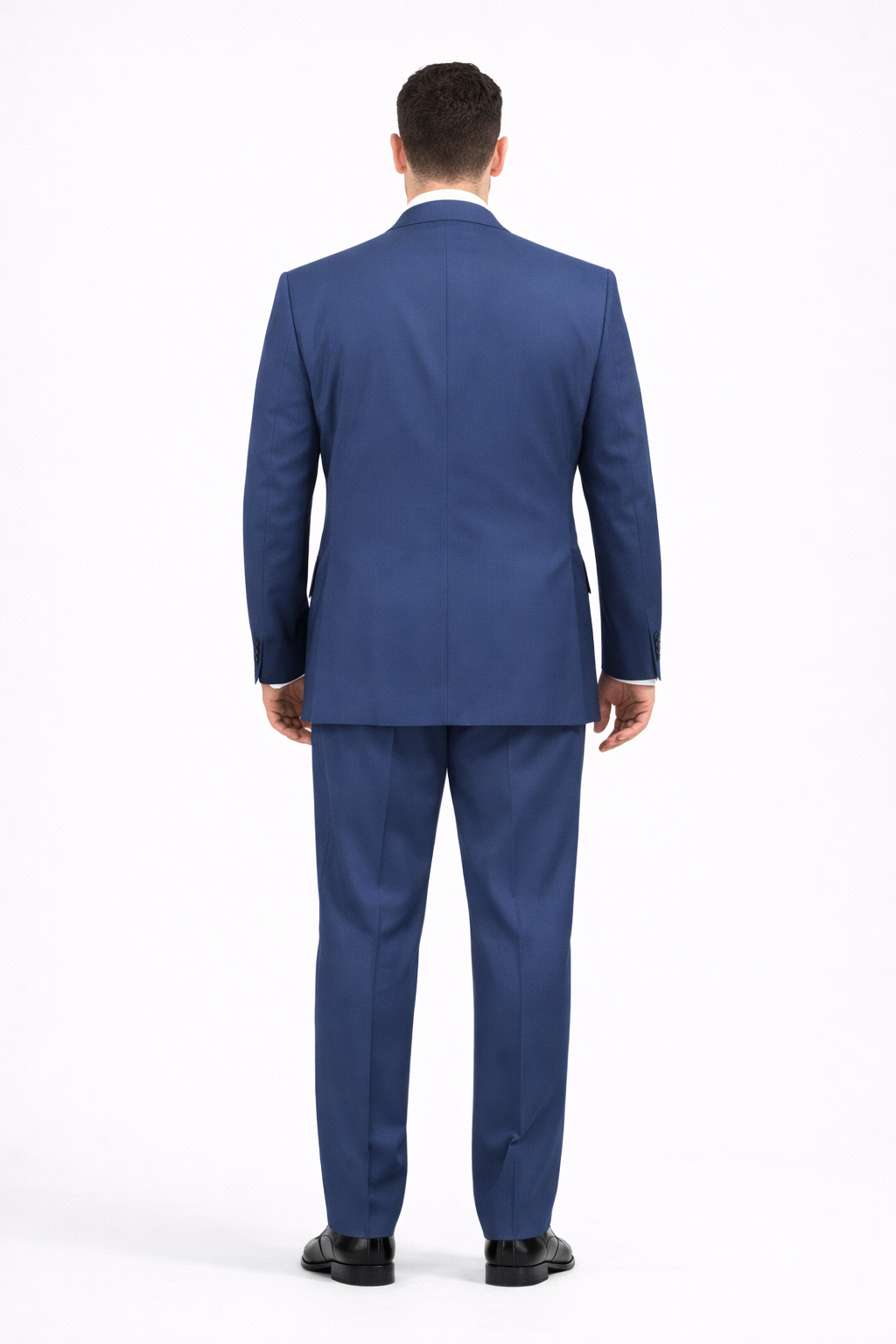 Blue Double Breasted Suit with Elastic Waist