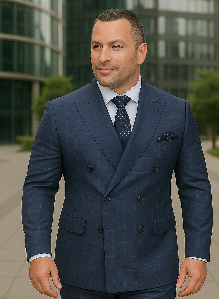 Italian Made 2 Piece Wool Suit by Statement