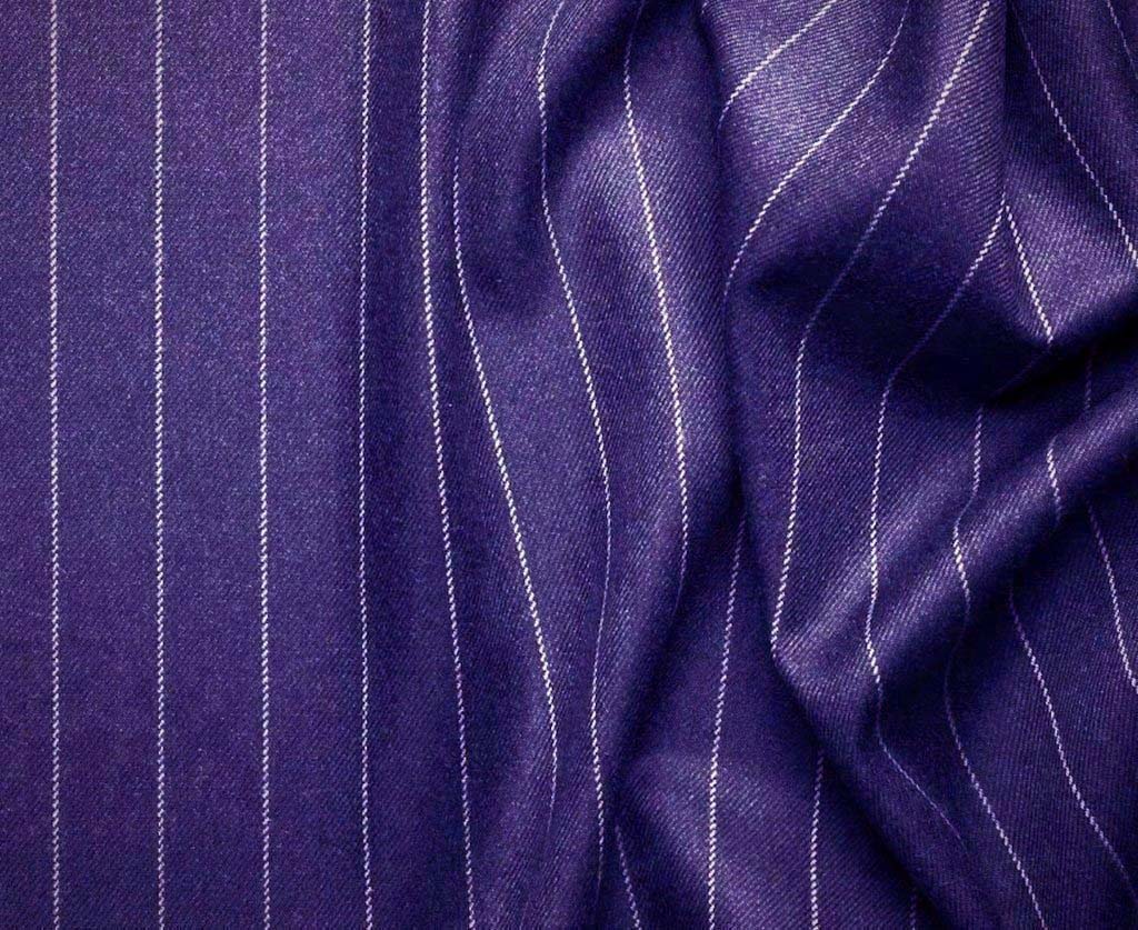 Double Breasted Stripe Suit - Purple, Regular Fit