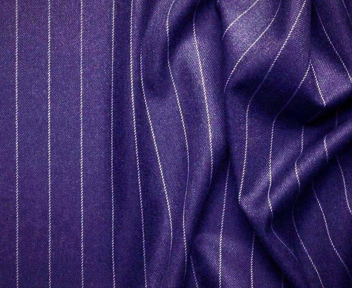 Double Breasted Stripe Suit - Purple, Regular Fit