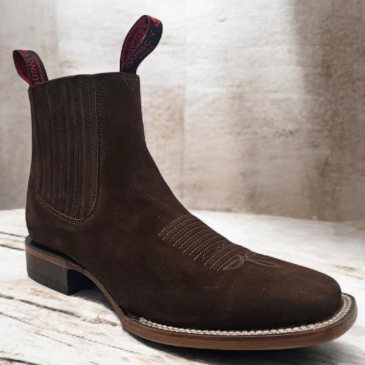 Square Toe Chelsea Boots by Quincy Boots