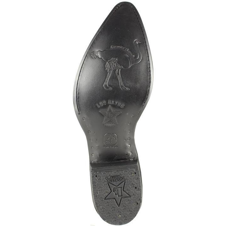 Botas de Avestruz Original Horma Puntal -B by Los Altos Boots