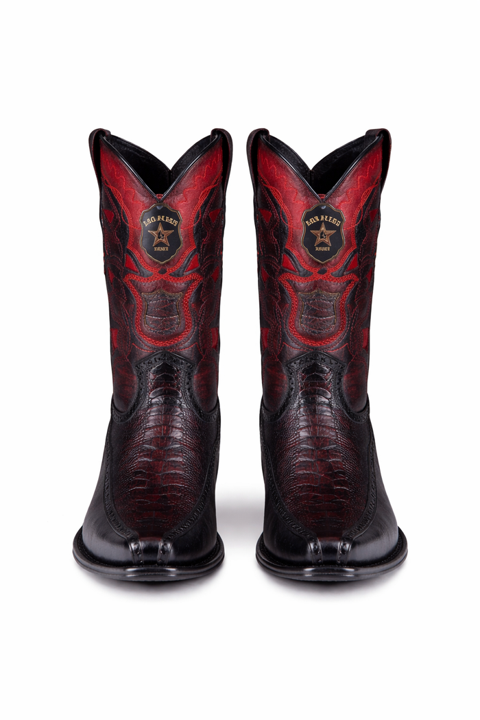 Botas de Avestruz Pata Venado Horma Europea LAB-76F0518