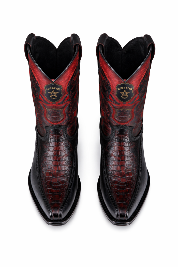 Botas de Avestruz Pata Venado Horma Europea LAB-76F0518