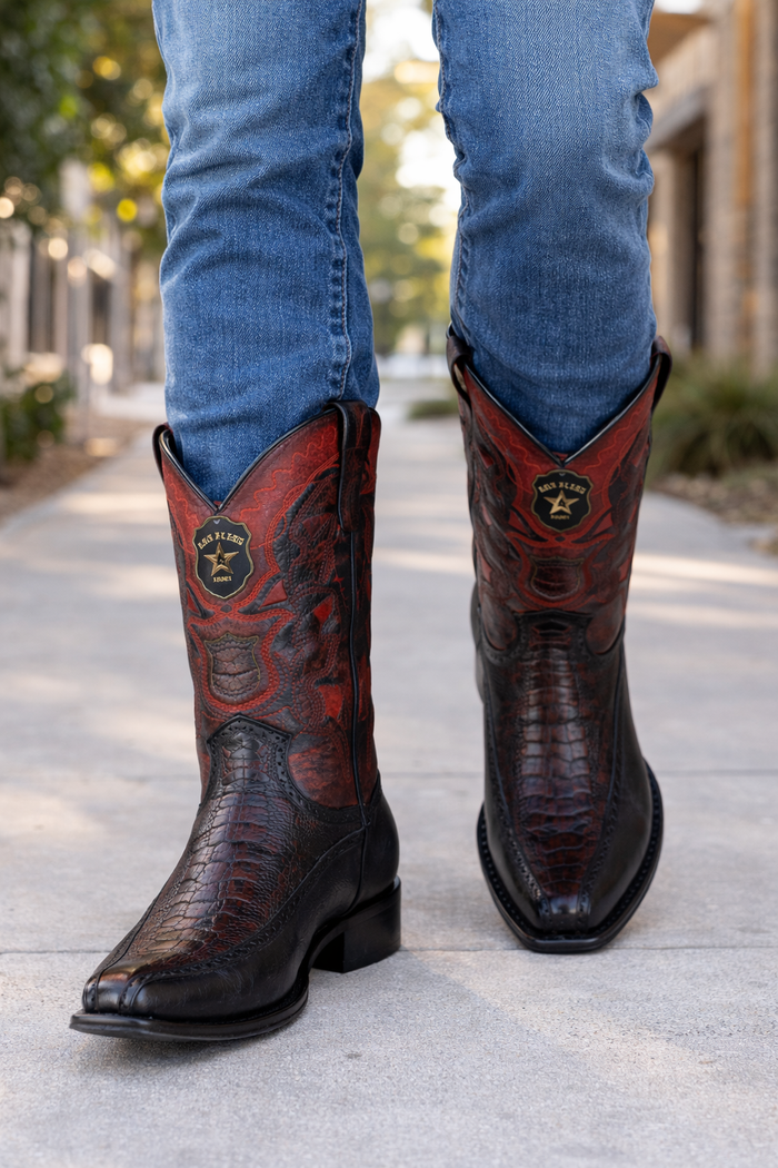 Botas de Avestruz Pata Venado Horma Europea LAB-76F0518