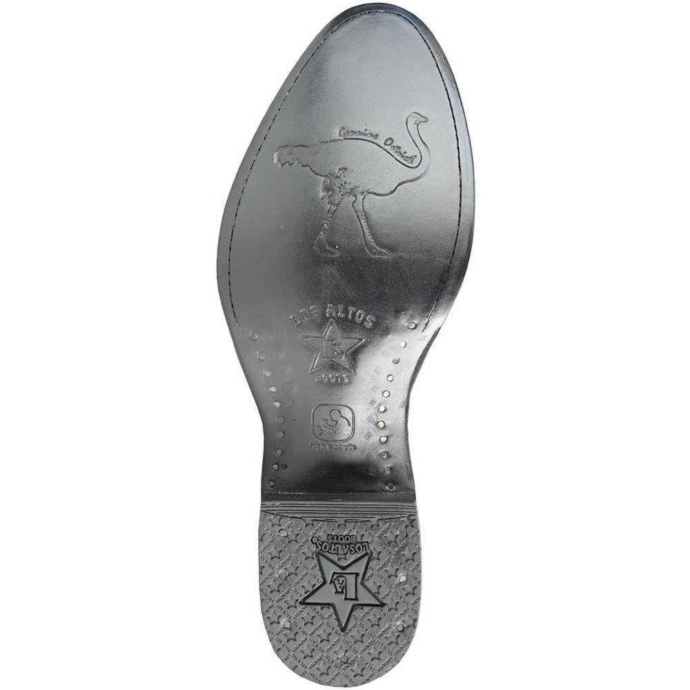 Botas de Avestruz Original Punta Redonda LAB-650305