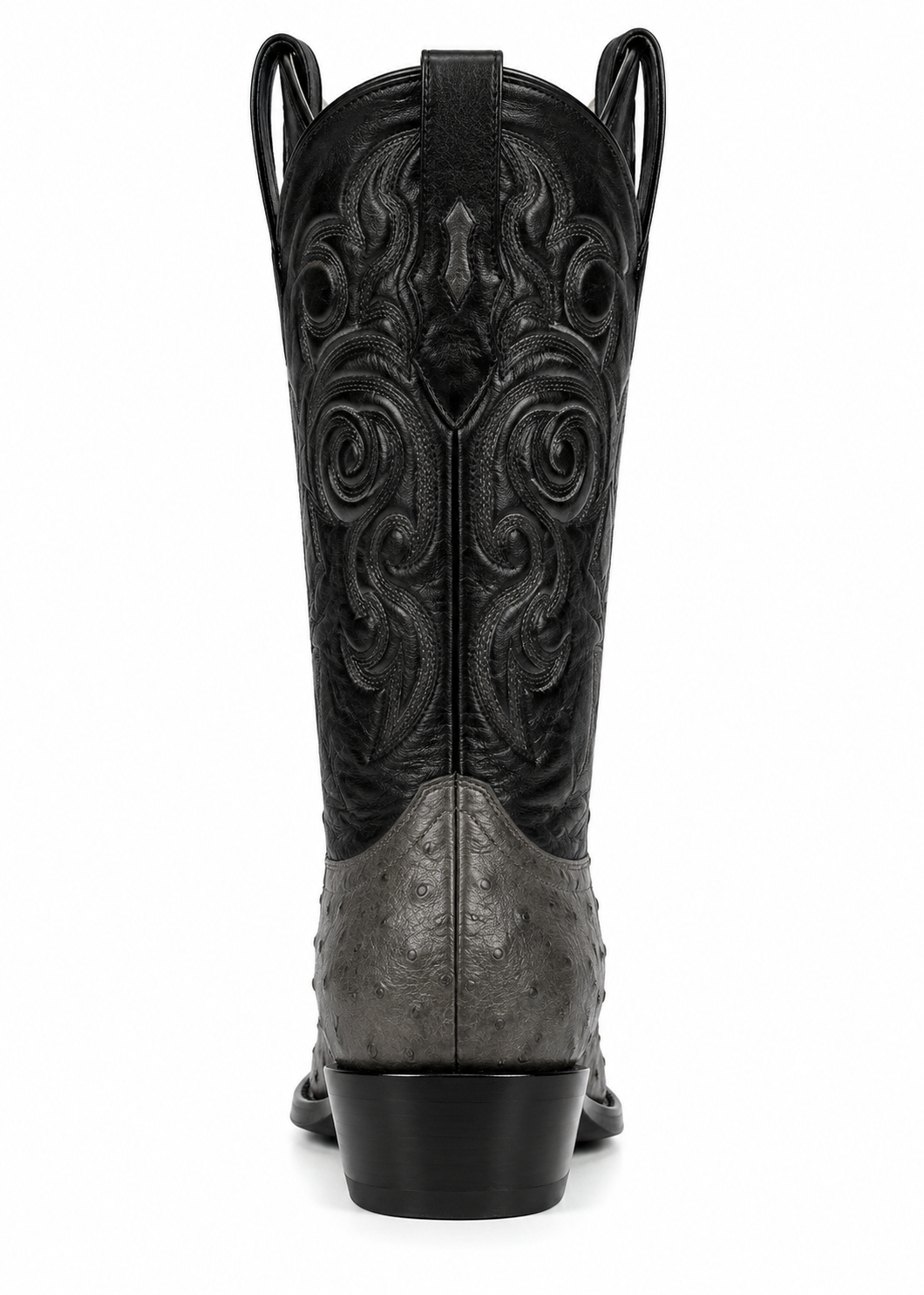 Botas de Avestruz Original Punta Redonda LAB-650309
