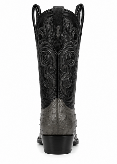 Botas de Avestruz Original Punta Redonda LAB-650309