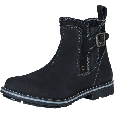 Botas de Cuero Corta para Hombre LAM Negro