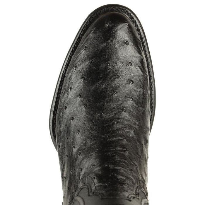 Botas de Avestruz Original Horma Roper Color Negro