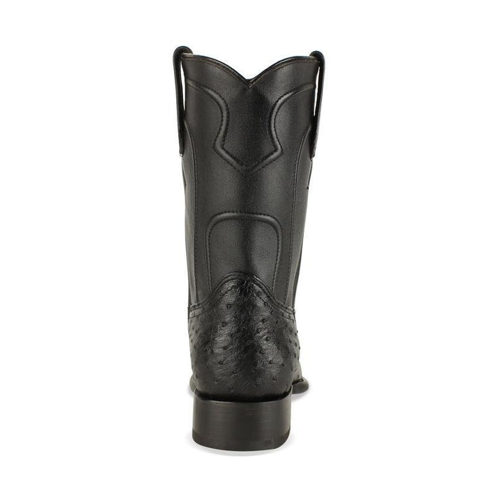 Botas de Avestruz Original Horma Roper Color Negro