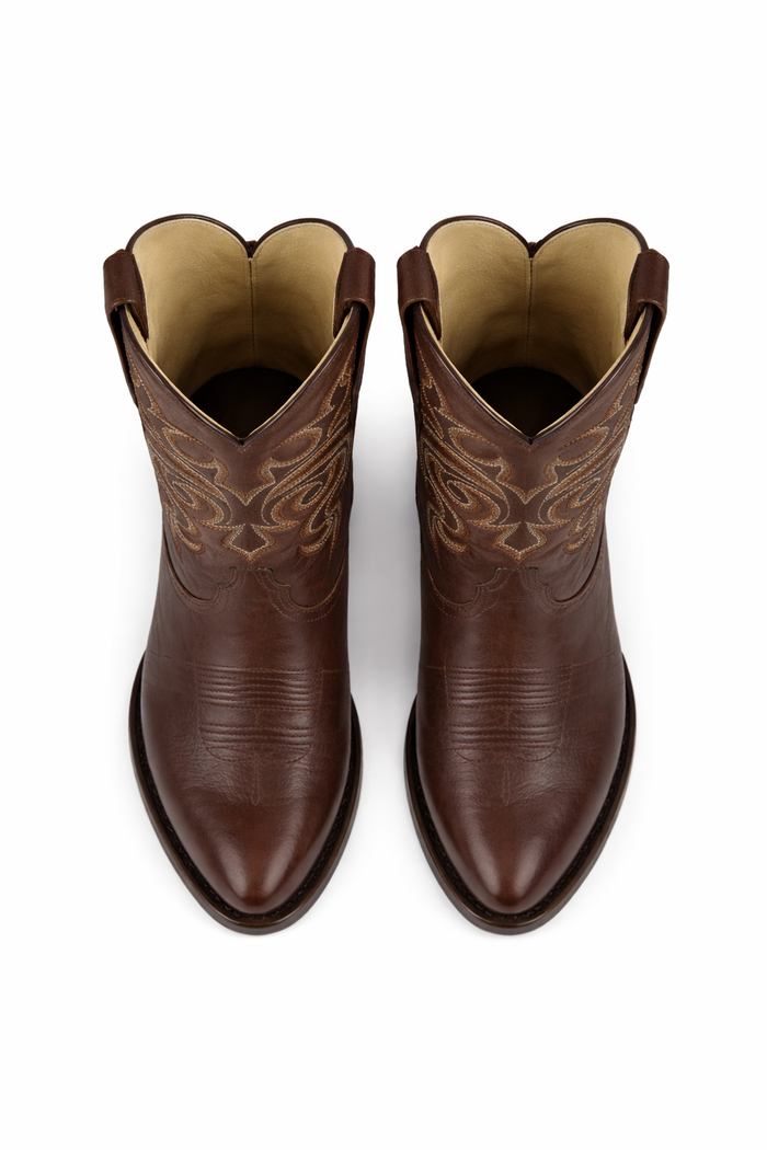 Botas de Cuero de Cabra Vaqueras Puntal para Hombre