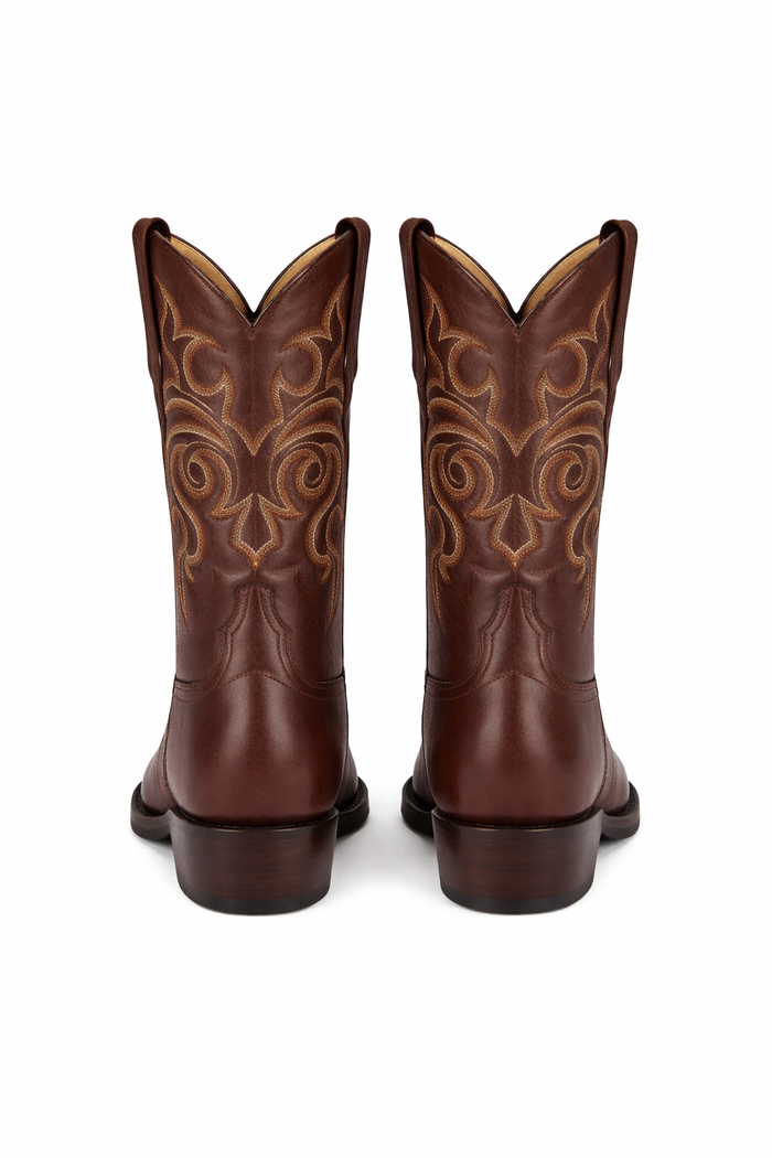 Botas de Cuero de Cabra Vaqueras Puntal para Hombre