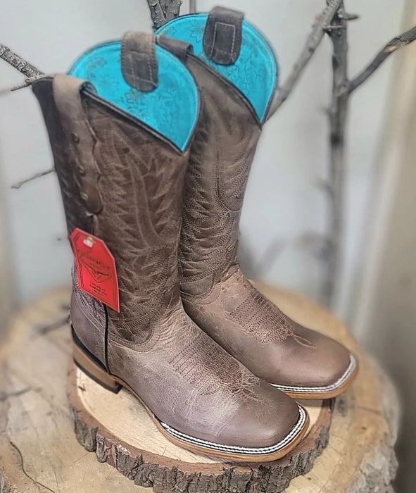 Botas de Cuero Crazy para Mujer Rodeo Cafe
