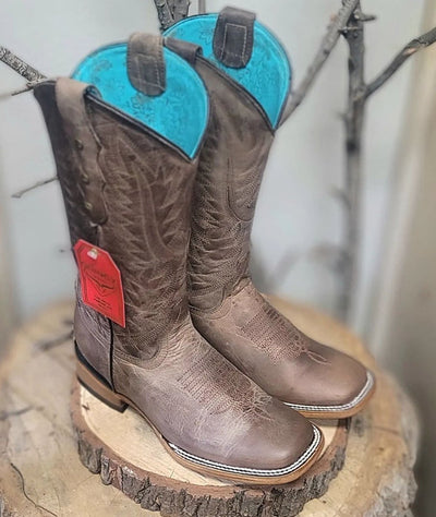 Botas de Cuero Crazy para Mujer Rodeo Cafe