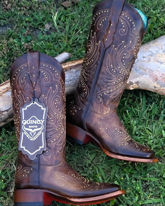Botas de Cuero Volcano Rodeo Mujer Chocolate
