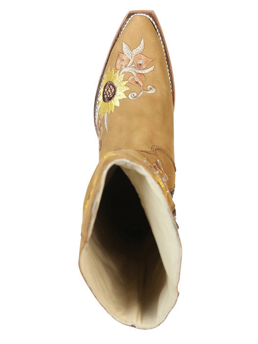 Botas Altas de Cuero Rosa para Mujer