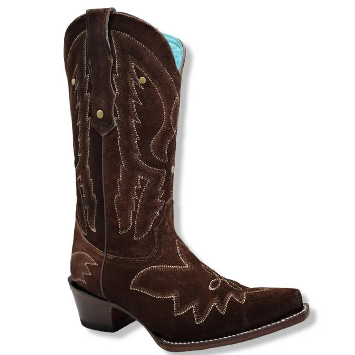 Botas de Gamuza Original para Mujer con Punta Recortada