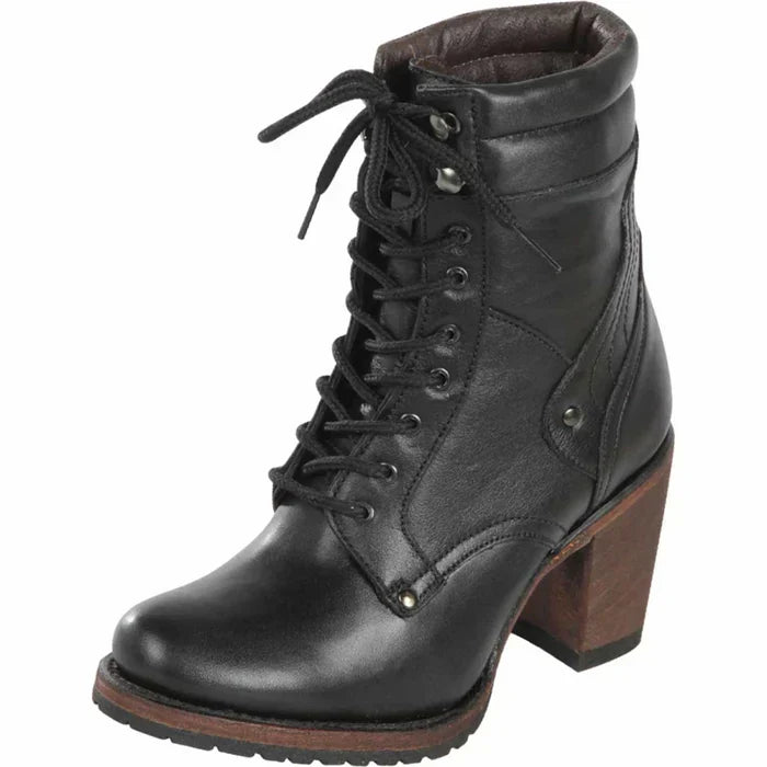 Botas Cortas de Cuero Belmont Mujer Horma Oval