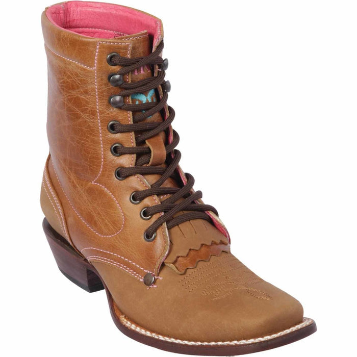 Botas Cortas Mujer Cuero Horma Rodeo