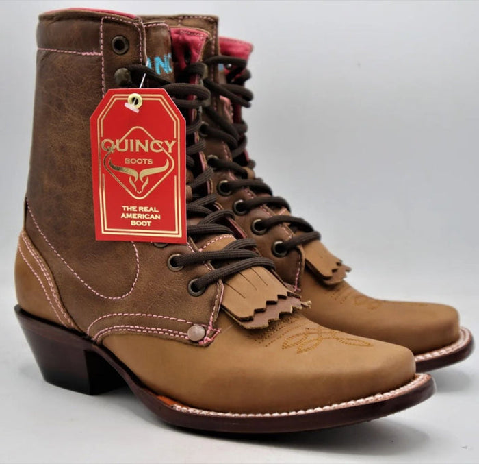 Botas Cortas Mujer Cuero Horma Rodeo