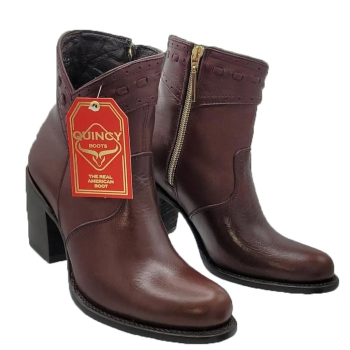 Botas Cortas de Borrego Vino para Mujer