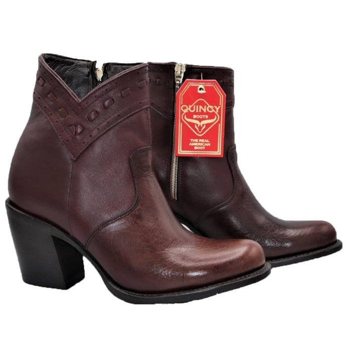 Botas Cortas de Borrego Vino para Mujer