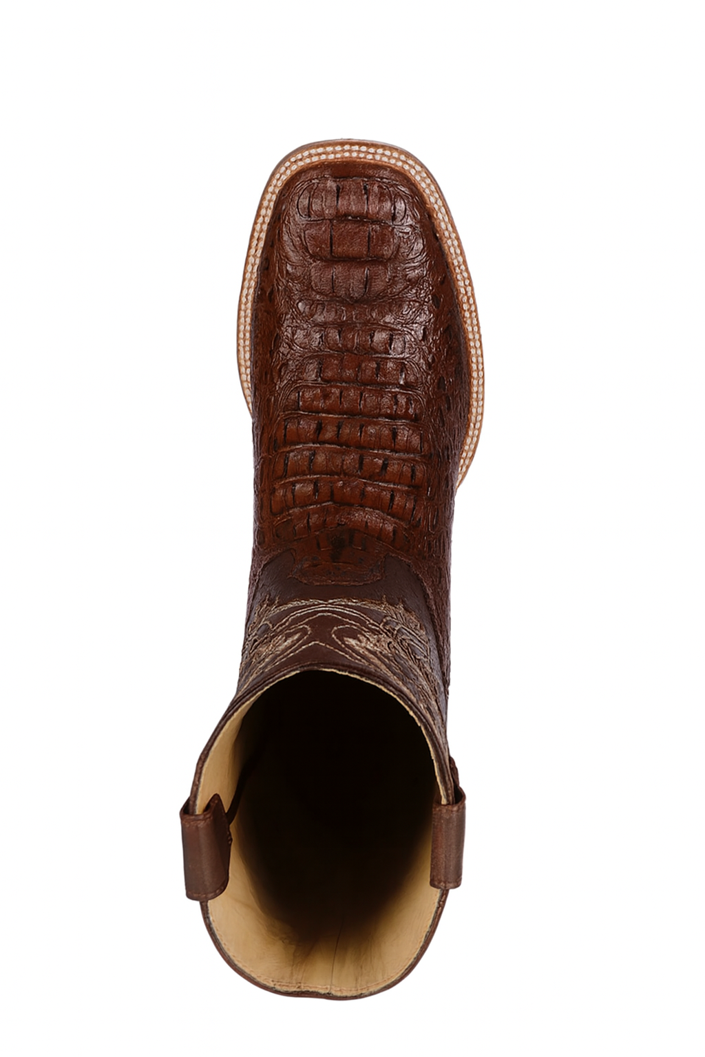 Botas Cuadrada de Cocodrilo Caiman Lomo