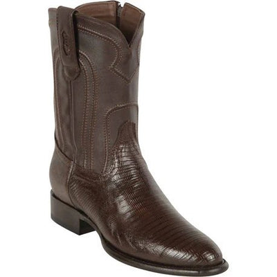 Botas de Armadillo Lizard Horma Roper con Zipper Color Tan
