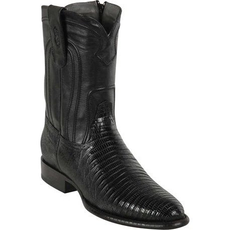 Botas de Armadillo Lizard Horma Roper con Zipper Color Café