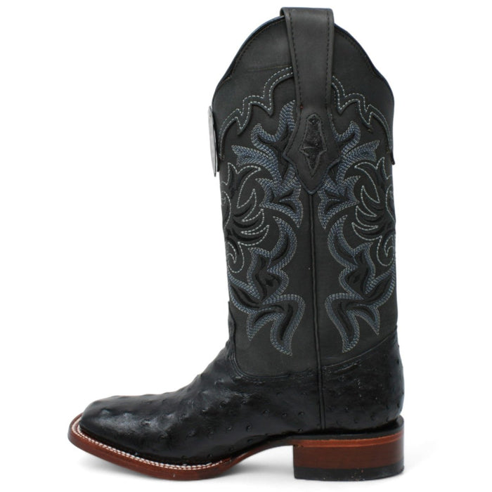 Botas de Avestruz Punta Cuadrada Dama LAB-3220305